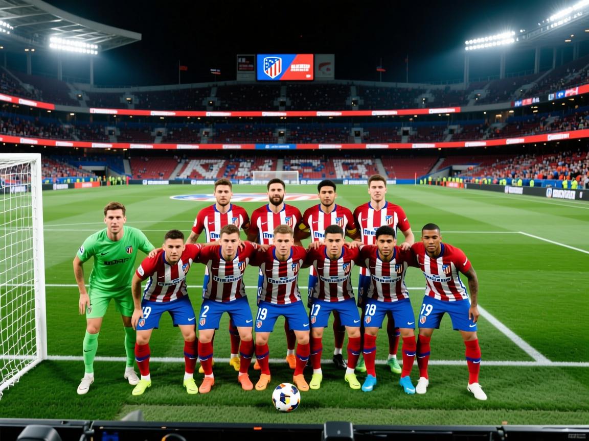 马竞阵容齐整，各路人马进攻防守齐心协力